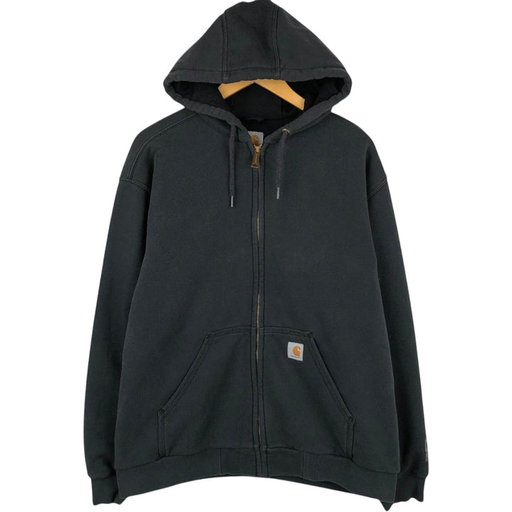 Carhartt Rain Defender Full-Zip Hoodie, Men's Size L cotton black type Vintage Second Hand