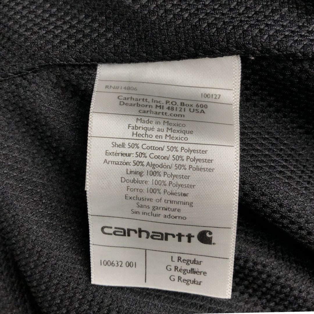Carhartt Rain Defender Full-Zip Hoodie, Men's Size L cotton black type Vintage Second Hand