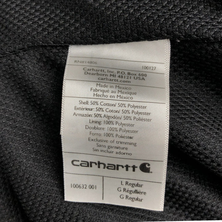 Carhartt Rain Defender Full-Zip Hoodie, Men's Size L cotton black type Vintage Second Hand