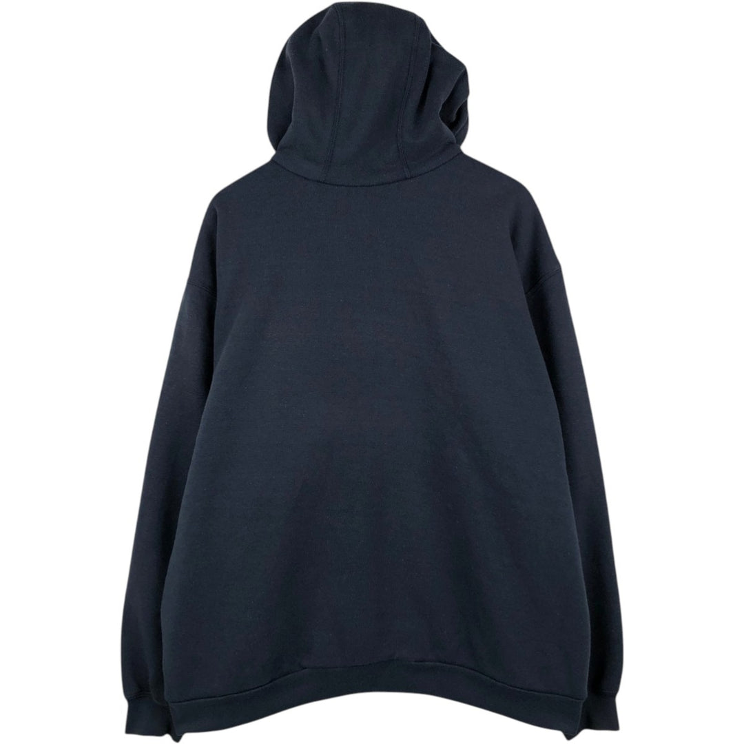 Carhartt Sweat Full Zip Hoodie Men's XXL cotton navy blue type Vintage Second Hand