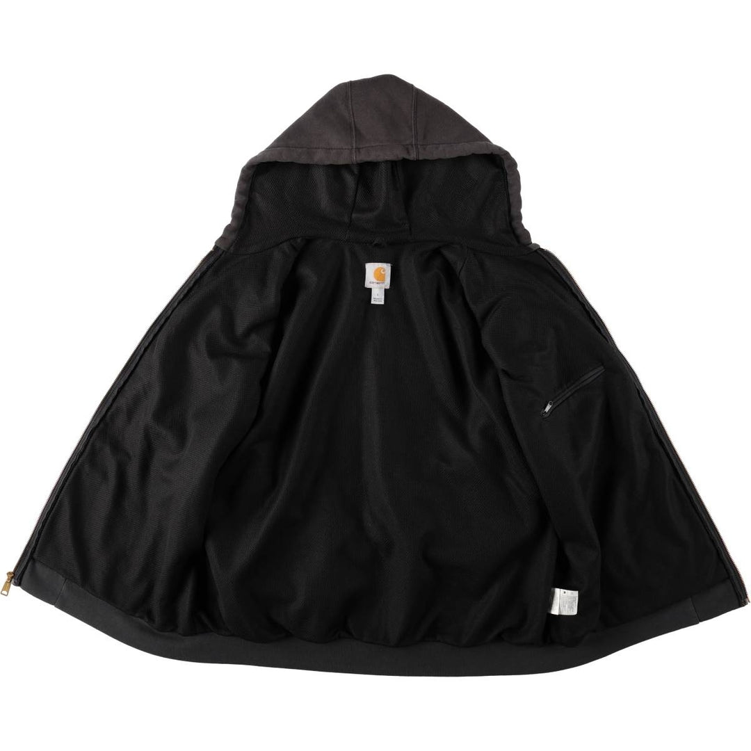 Carhartt Rain Defender Full-Zip Hoodie, Men's Size L cotton black type Vintage Second Hand