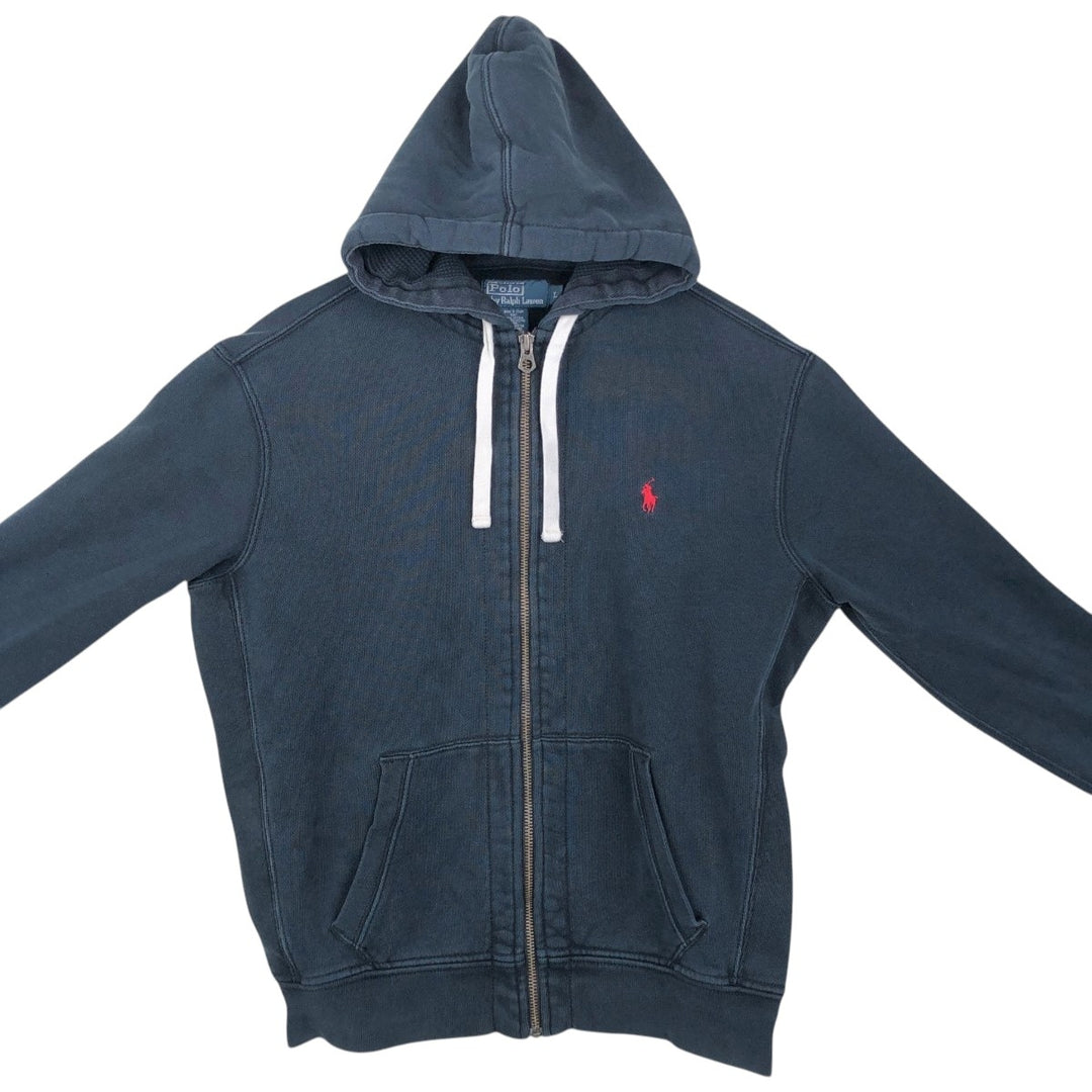 Ralph Lauren POLO by Ralph Lauren Sweat Full Zip Hoodie Men's L size cotton black type Vintage Second Hand