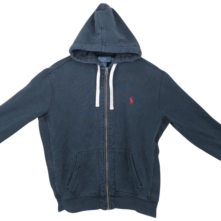 Ralph Lauren POLO by Ralph Lauren Sweat Full Zip Hoodie Men's L size cotton black type Vintage Second Hand