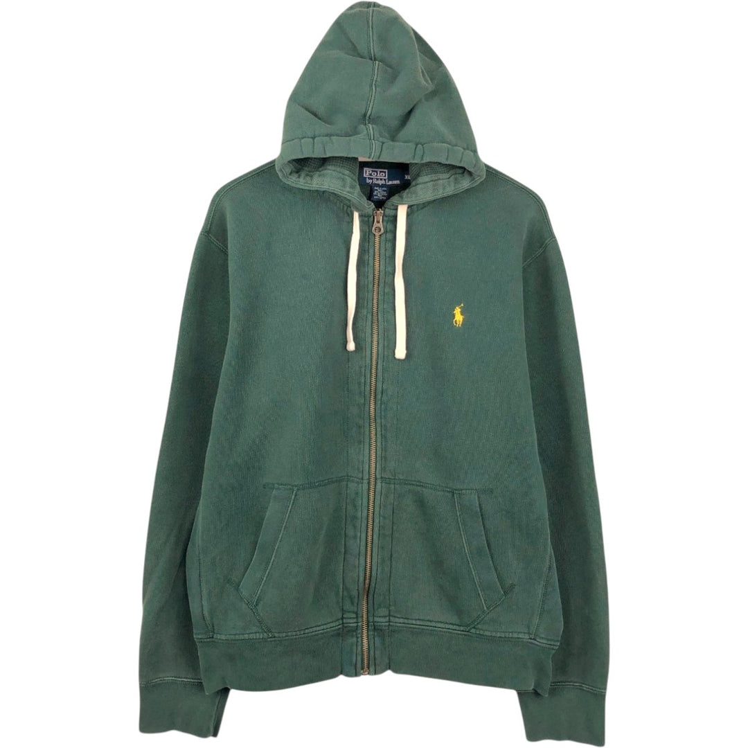 Ralph Lauren POLO by Ralph Lauren Sweat Full Zip Hoodie Men's XL cotton green type Vintage Second Hand