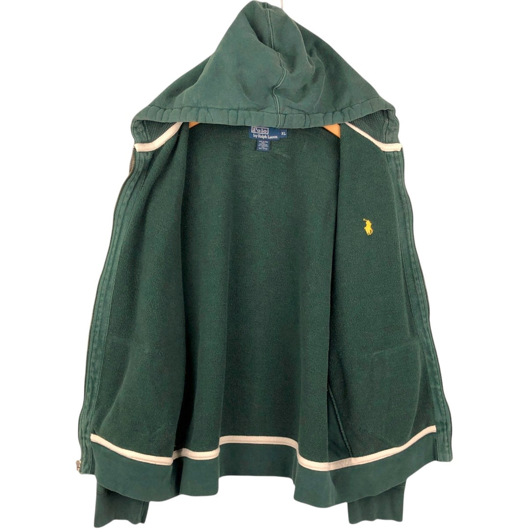 Ralph Lauren POLO by Ralph Lauren Sweat Full Zip Hoodie Men's XL cotton green type Vintage Second Hand