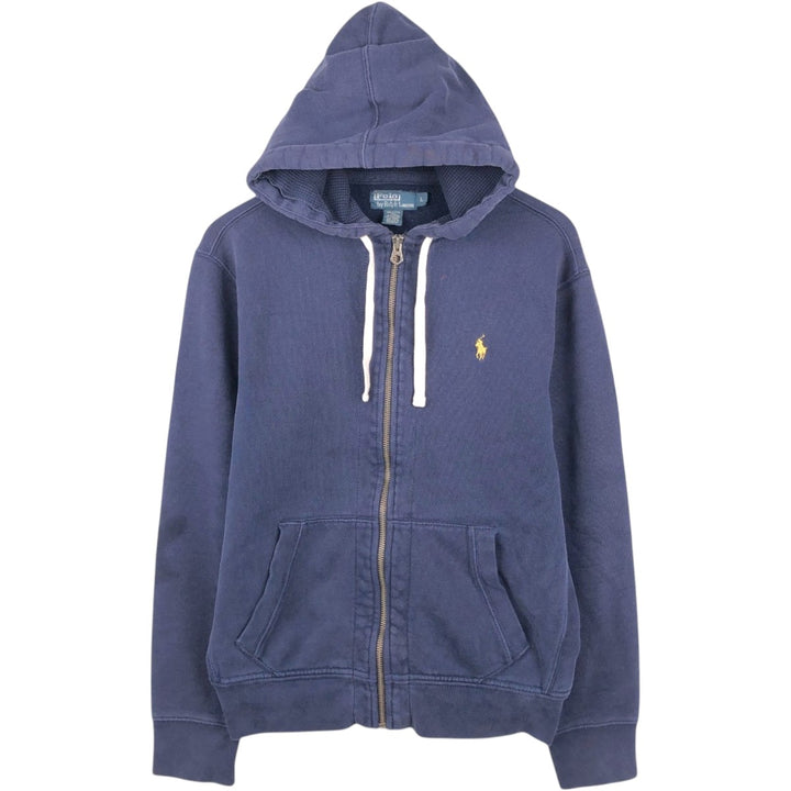 Ralph Lauren POLO by Ralph Lauren Sweat Full Zip Hoodie Men's L size cotton navy blue type Vintage Second Hand