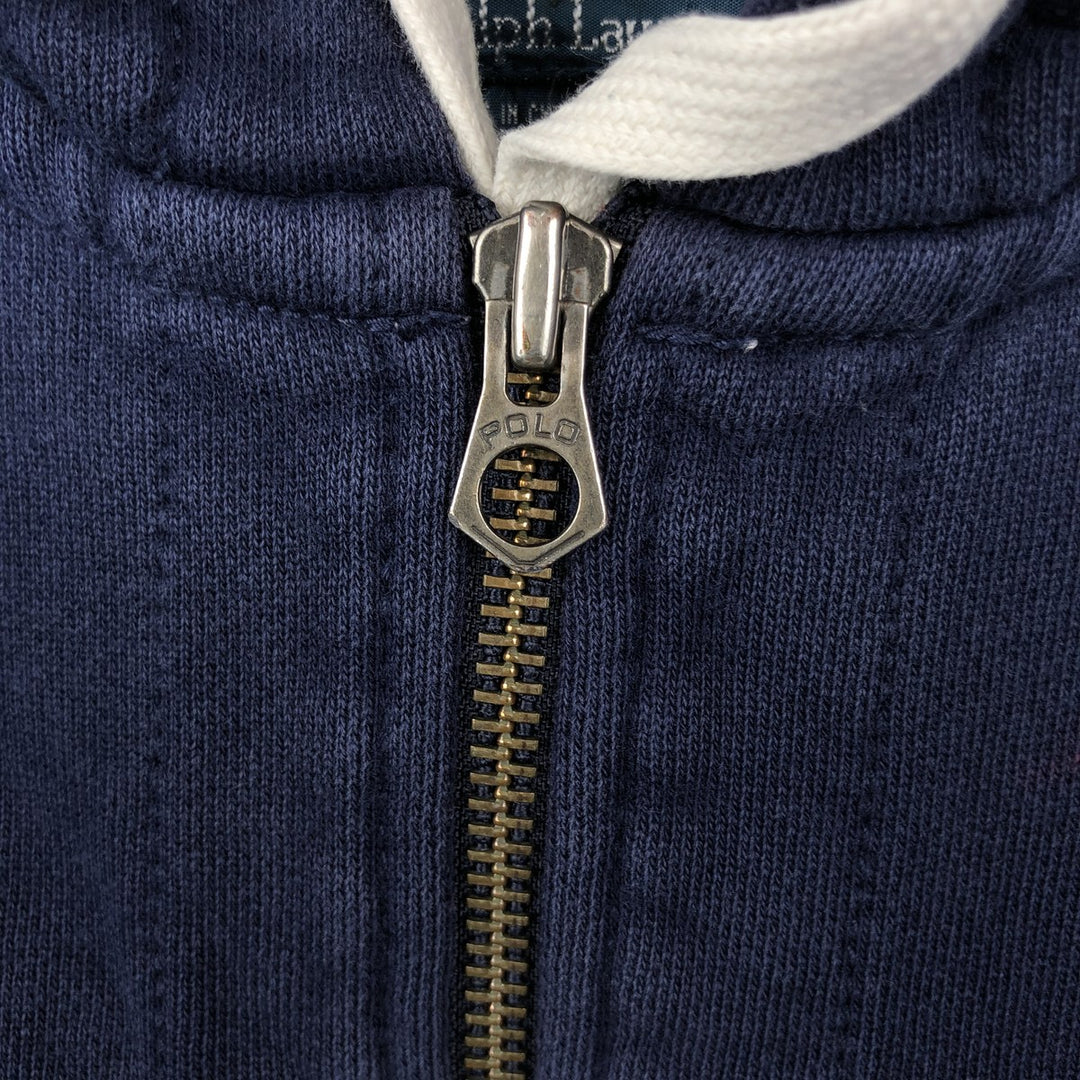 Ralph Lauren POLO by Ralph Lauren Sweat Full Zip Hoodie Men's L size cotton navy blue type Vintage Second Hand