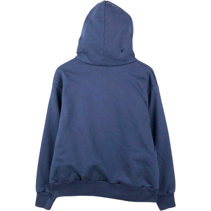 ~90'S Vintage Full-Zip Sweatshirt Hoodie, Made in USA, Men's Size XL cotton navy blue type Vintage Second Hand