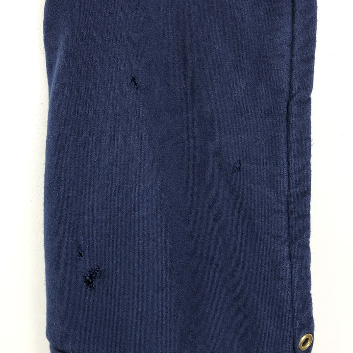 ~90'S Vintage Full-Zip Sweatshirt Hoodie, Made in USA, Men's Size XL cotton navy blue type Vintage Second Hand