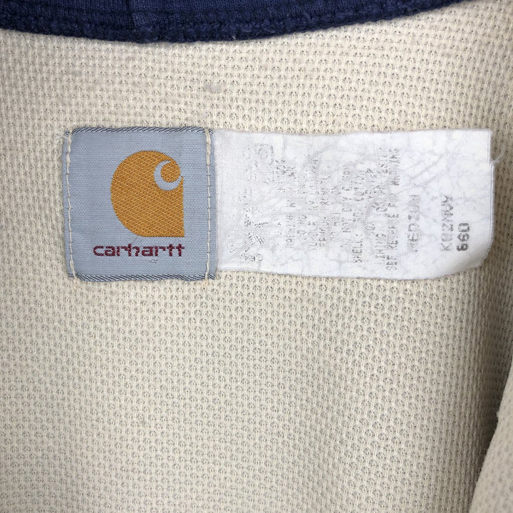 Vintage 80s-90'S Carhartt full-zip sweatshirt hoodie, size M, men's unclear Navy blue Vintage Second Hand