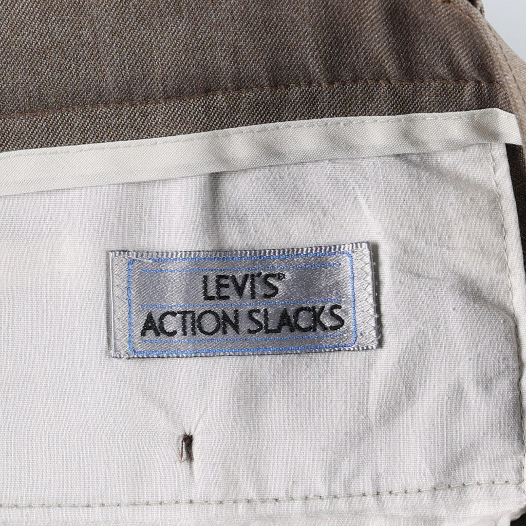 80s-90'S Levi's Action Slacks, Men's W33 (approx.), Vintage unclear brown type Vintage Second Hand
