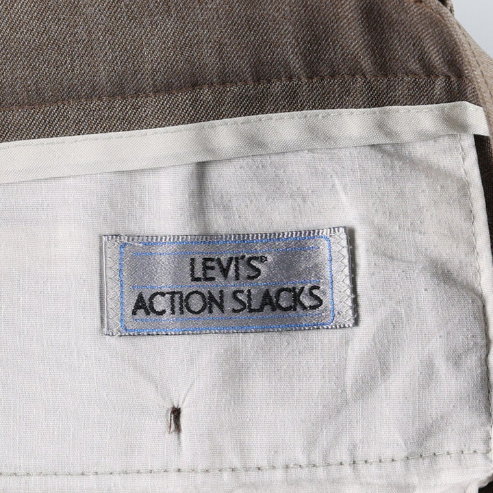 80s-90'S Levi's Action Slacks, Men's W33 (approx.), Vintage unclear brown type Vintage Second Hand