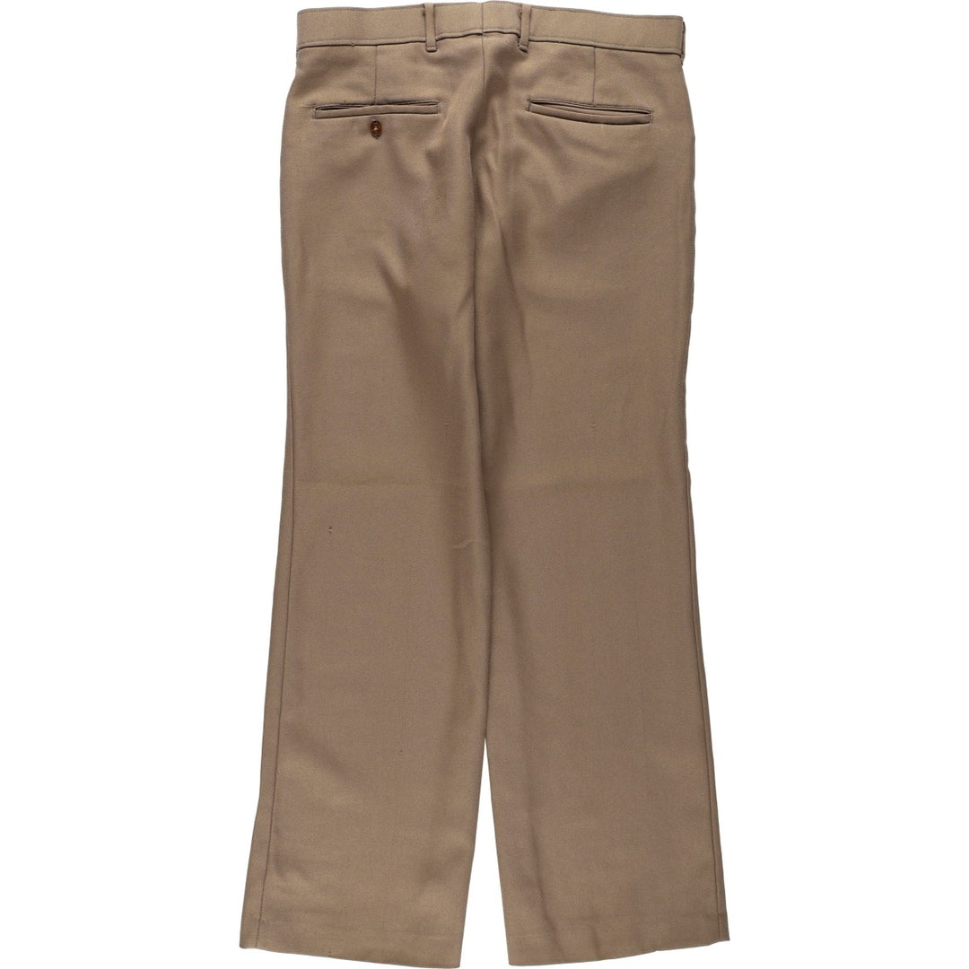 80'S Levi's ACTION SLACKS STA-PREST Sta-Prest slacks pants for men, size w32, vintage unclear brown type Vintage Second Hand