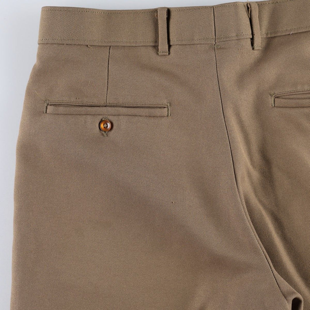 80'S Levi's ACTION SLACKS STA-PREST Sta-Prest slacks pants for men, size w32, vintage unclear brown type Vintage Second Hand