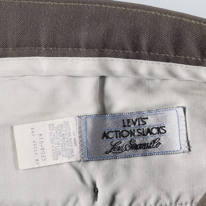 Vintage 80s-90'S Levi's Action Slacks, Men's Size 34 unclear gray type Vintage Second Hand
