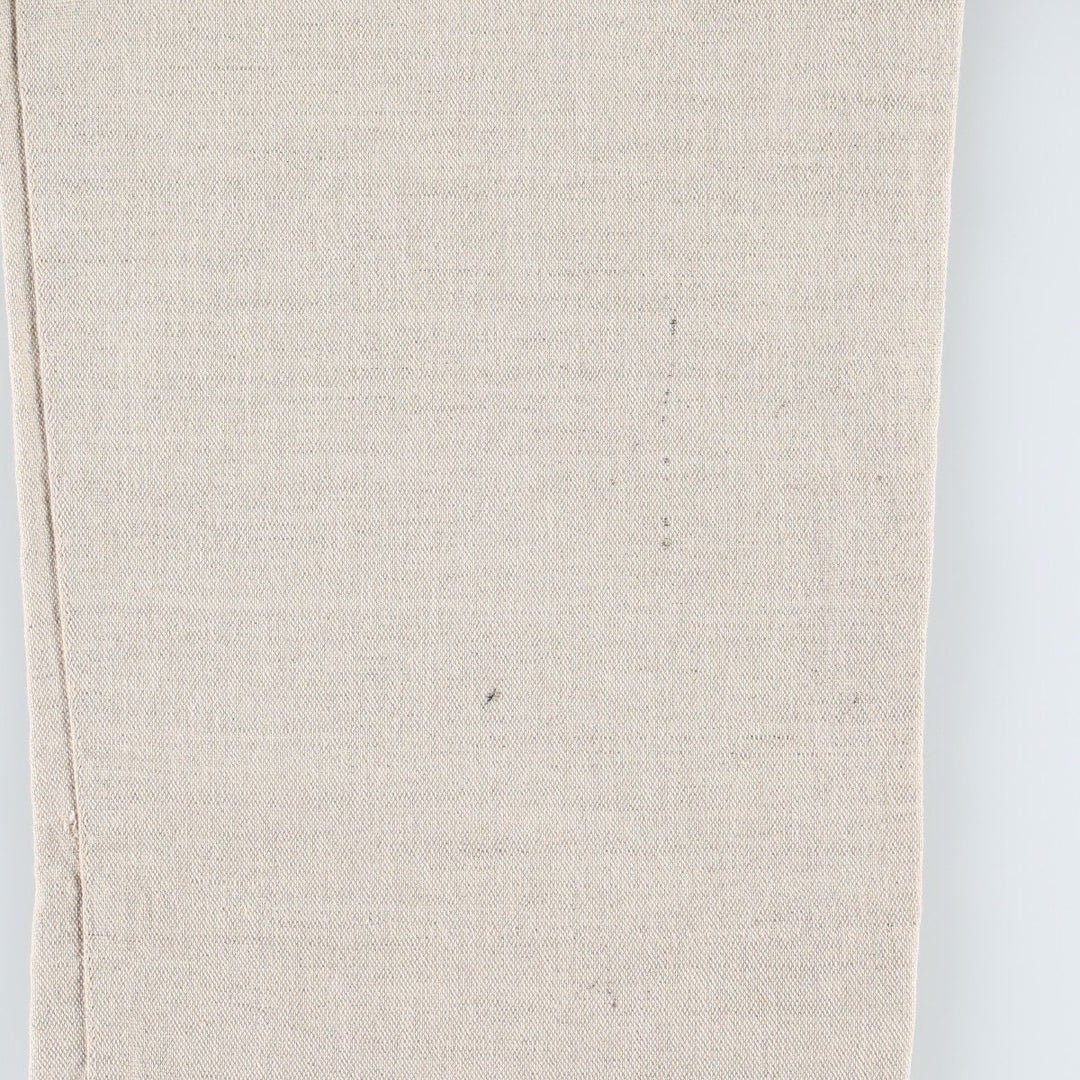 90'S Dockers Khakis Two-Pleat Linen x Cotton Trousers, Dominican Republic, Men's W34 (approx.), Vintage linen Beige type Vintage Second Hand