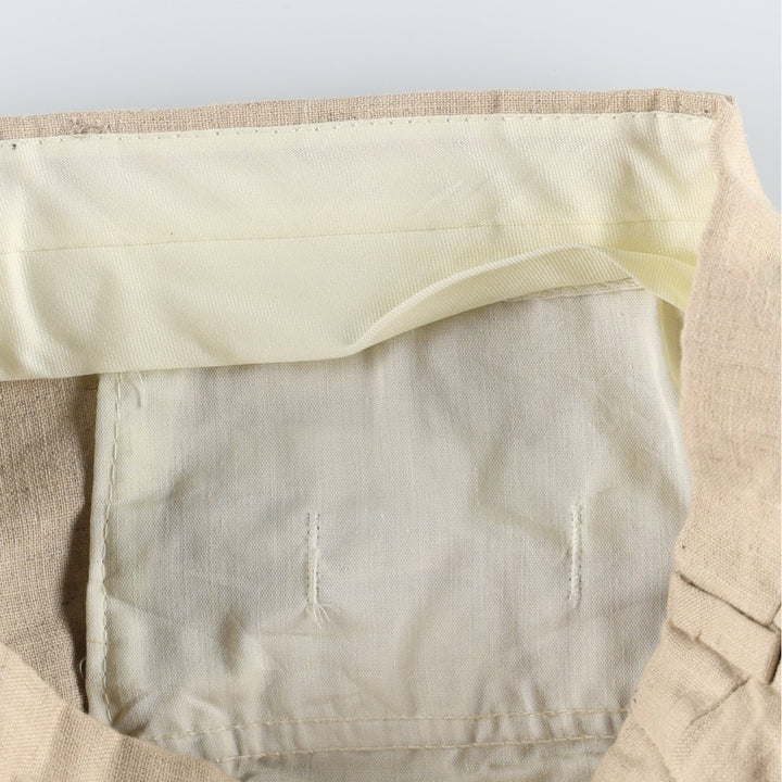 Two-pleat linen trousers, men's size W30 equivalent. unclear Beige type Vintage Second Hand