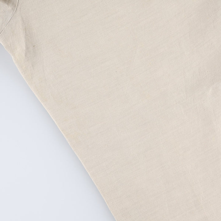 BRANDINI Two-Pleat Rayon x Linen Trousers, Men's W33 (approx.) linen beige type brown Vintage Second Hand