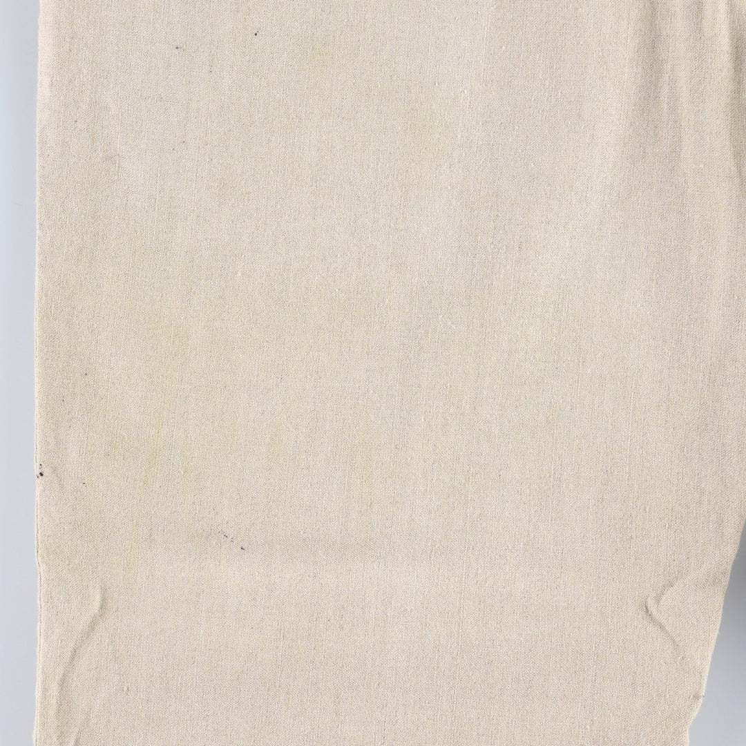 1990'S Dockers Record Two-Pleat Linen x Cotton Trousers, Men's W32 (approx.), Vintage linen Beige type Vintage Second Hand