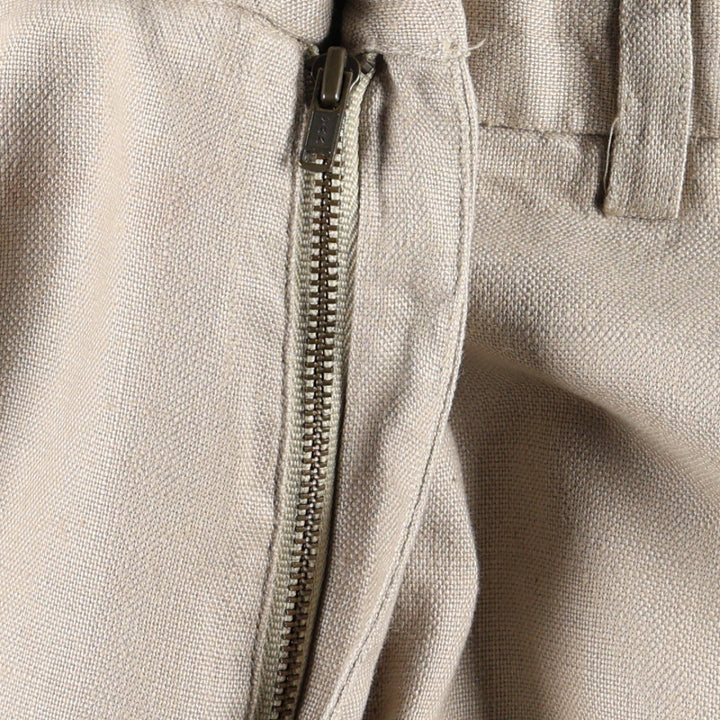 Banana Republic linen pants/slacks, men's size W35 (approx.) linen Beige type Vintage Second Hand