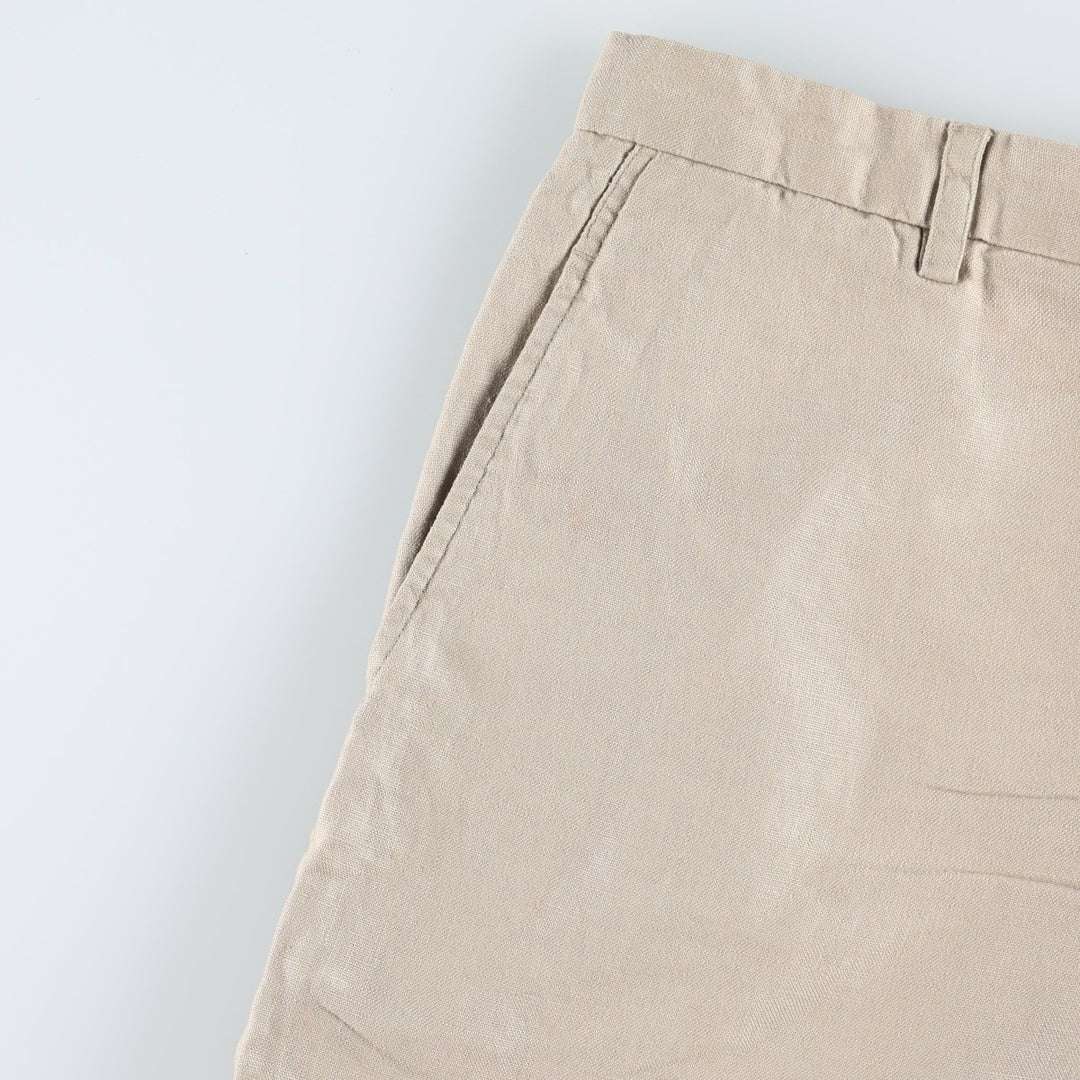 Banana Republic linen pants/slacks, men's size W35 (approx.) linen Beige type Vintage Second Hand