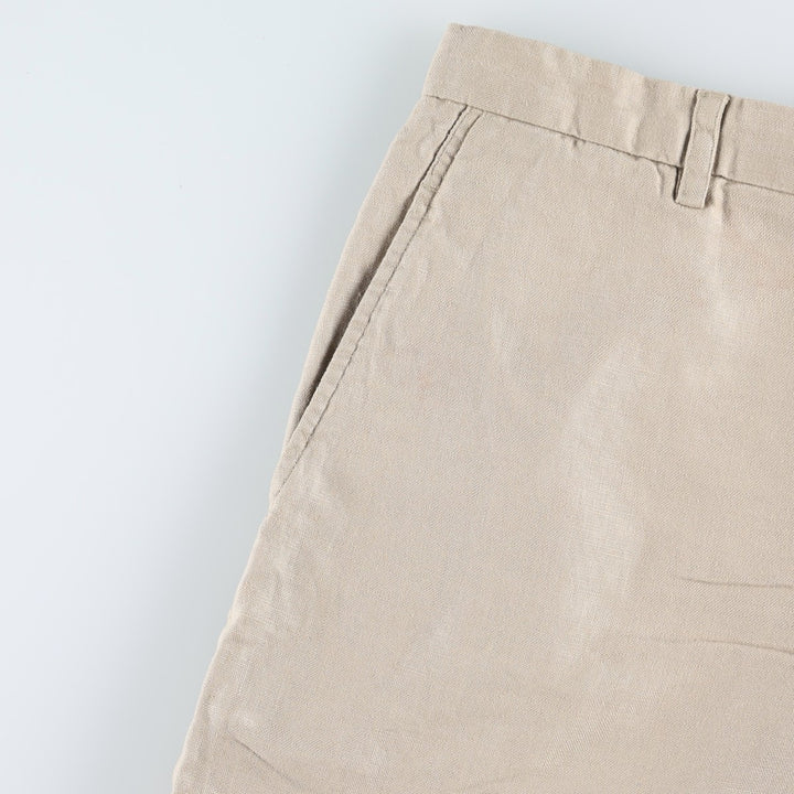 Banana Republic linen pants/slacks, men's size W35 (approx.) linen Beige type Vintage Second Hand