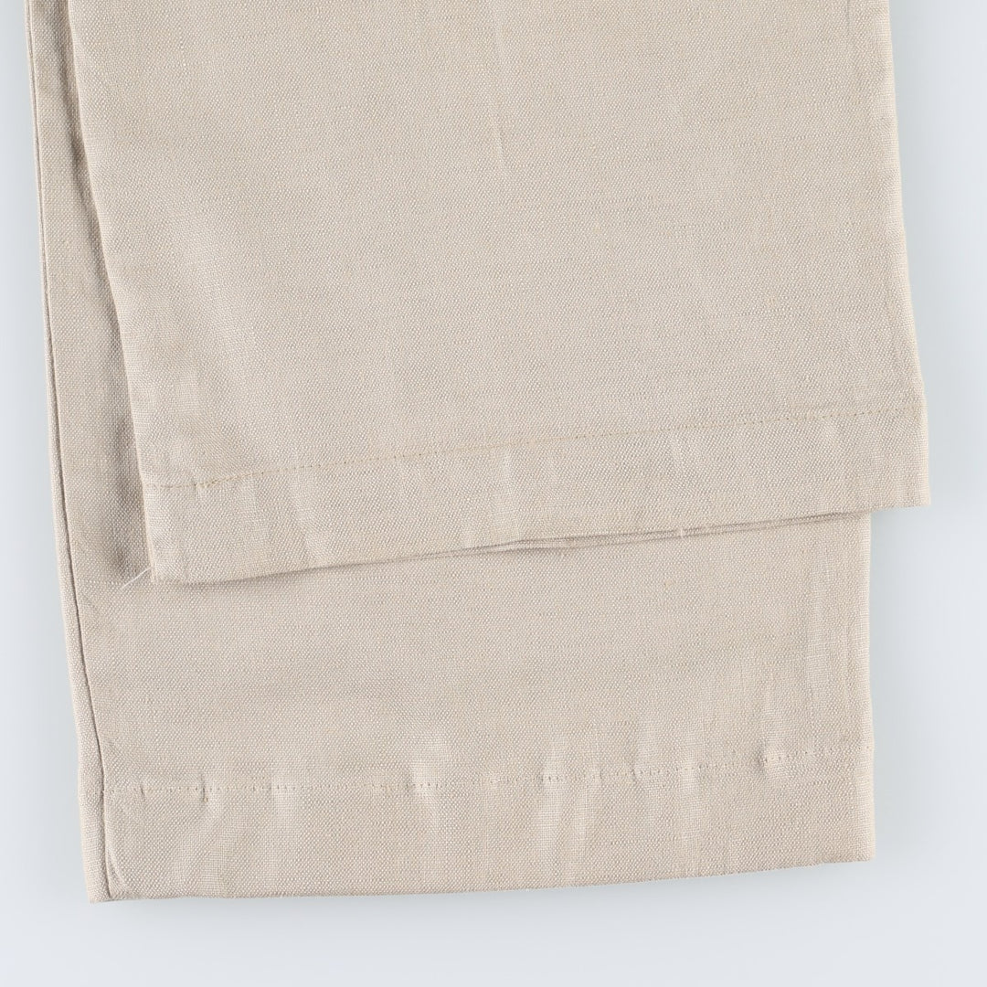 Banana Republic linen pants/slacks, men's size W35 (approx.) linen Beige type Vintage Second Hand