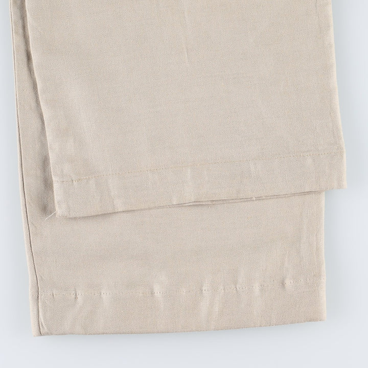 Banana Republic linen pants/slacks, men's size W35 (approx.) linen Beige type Vintage Second Hand