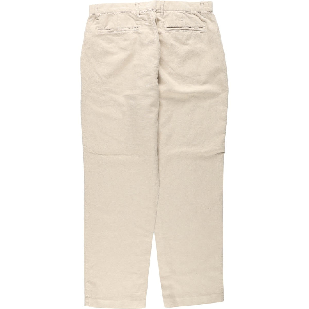 GAP One-Pleat Cotton x Linen Pants, Men's Size W35 (approx.) linen Beige type Vintage Second Hand