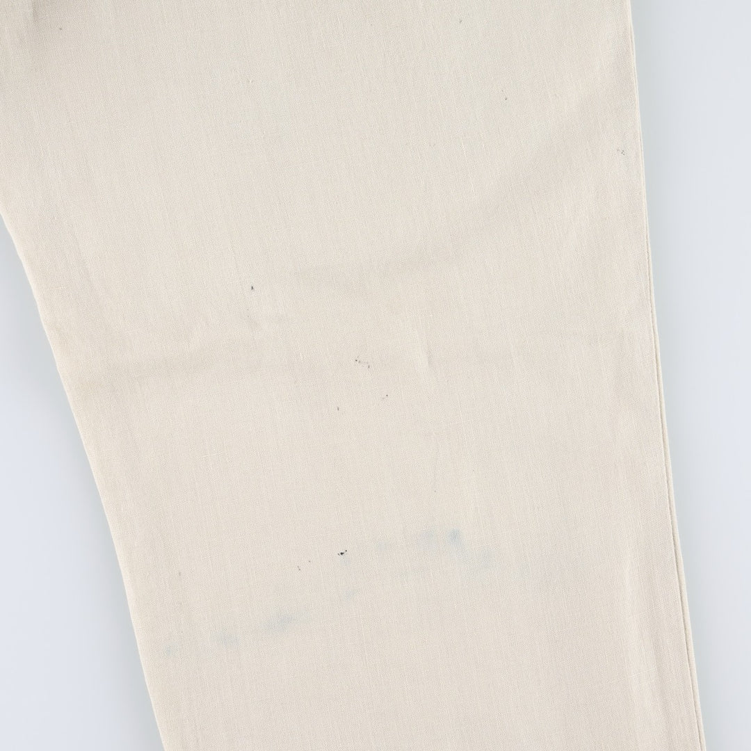 Banana Republic two-pleat linen trousers, men's size W31 (approx.) linen Beige type Vintage Second Hand