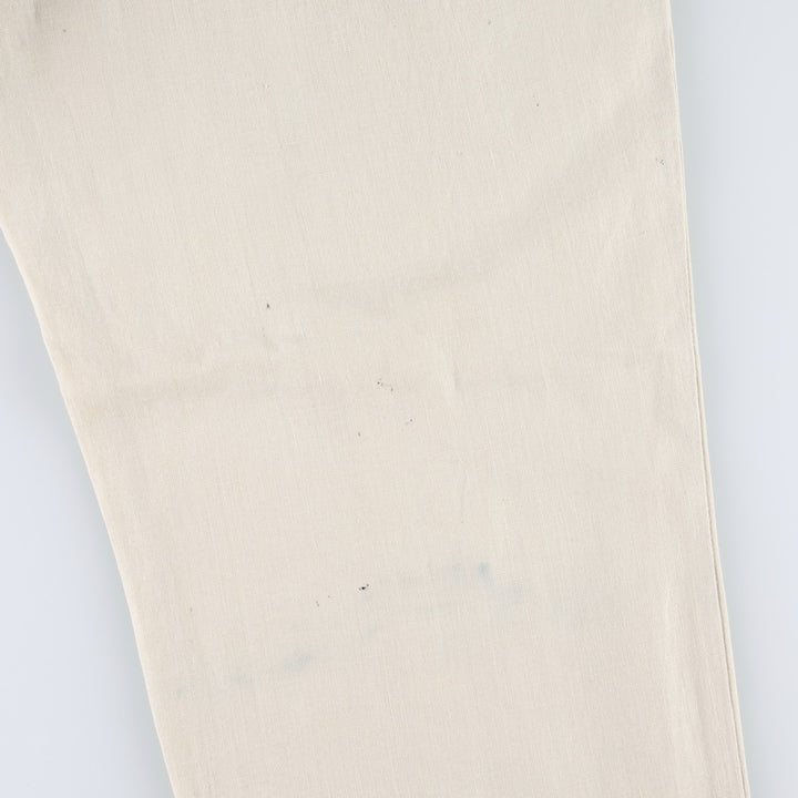 Banana Republic two-pleat linen trousers, men's size W31 (approx.) linen Beige type Vintage Second Hand