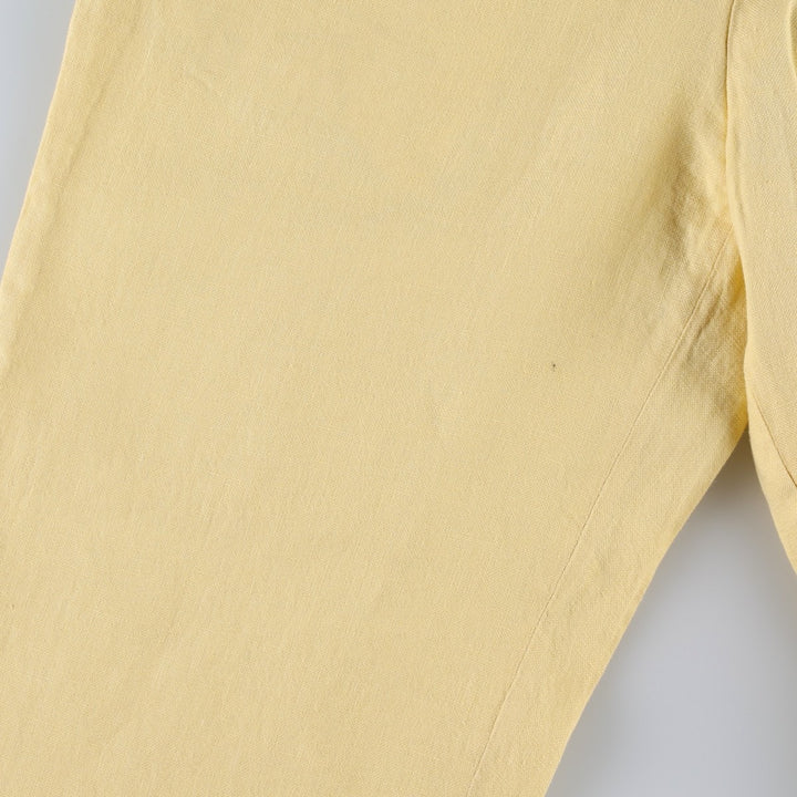 Brooks Brothers 1818 Linen Pants/Slacks, Men's Size W32 (approx.) linen yellow type Vintage Second Hand