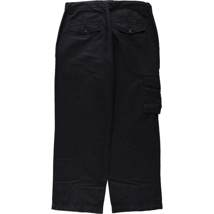 STRUCTURE Cargo Pants, Men's Size L (equivalent) linen black type Vintage Second Hand