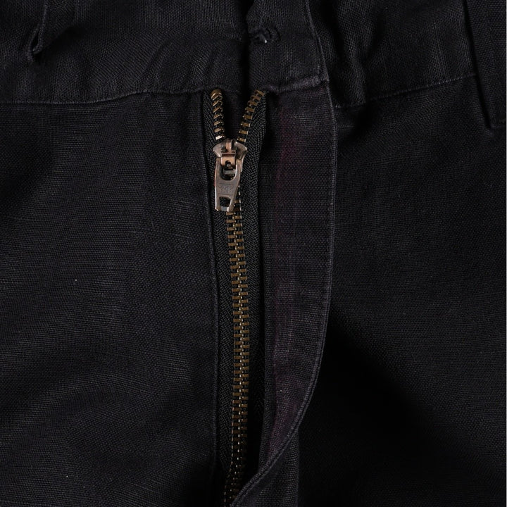 STRUCTURE Cargo Pants, Men's Size L (equivalent) linen black type Vintage Second Hand