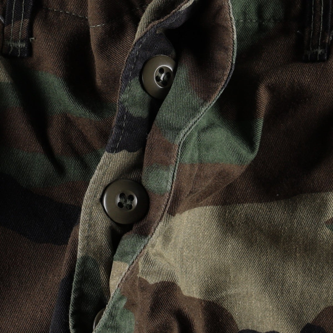 Authentic 1980'S US Military Camouflage Pattern Woodland Camo Military Cargo Pants Combat Pants Made in USA Small-Regular (Men's W31 equivalent) cotton Khaki type Vintage Second Hand