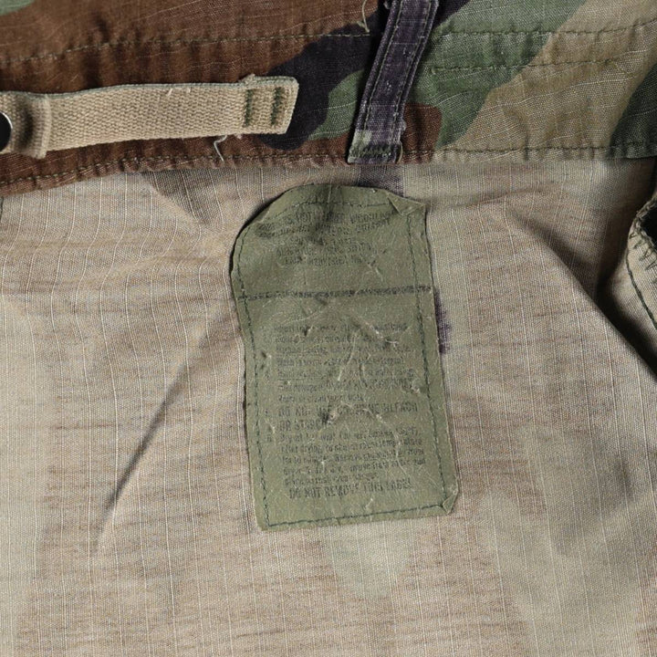 1990'S US Military Issue Camouflage Pattern Ripstop Military Cargo Pants Combat Pants MEDIUM-SHORT Men's W36 (approx.) unclear Khaki type Vintage Second Hand