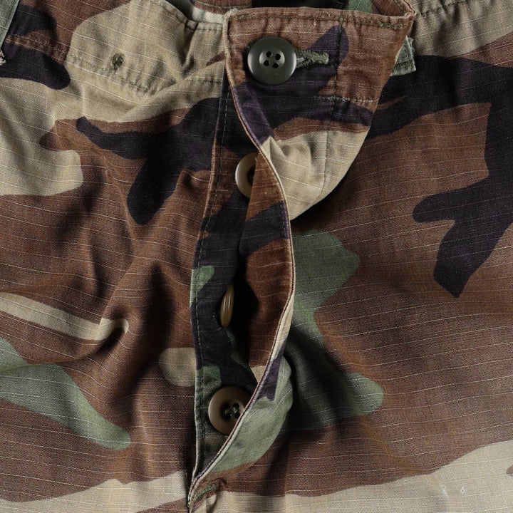 1990'S US Military Issue Camouflage Pattern Ripstop Military Cargo Pants Combat Pants MEDIUM-SHORT Men's W36 (approx.) unclear Khaki type Vintage Second Hand