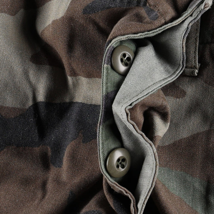 US military camouflage pattern woodland camo military cargo pants combat pants men's size W36 equivalent unclear Khaki type Vintage Second Hand
