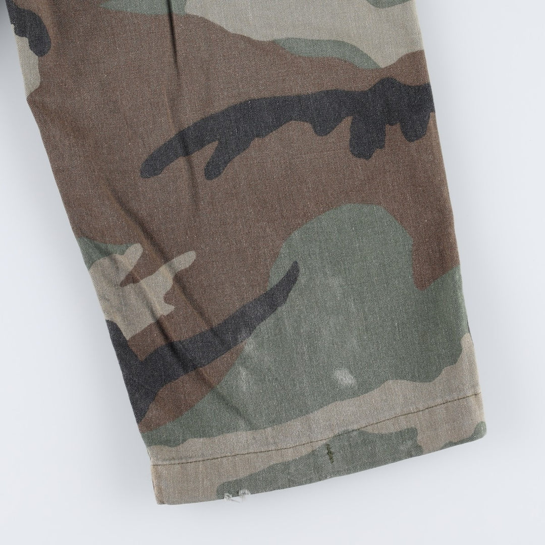 US military camouflage pattern woodland camo military cargo pants combat pants men's size W36 equivalent unclear Khaki type Vintage Second Hand