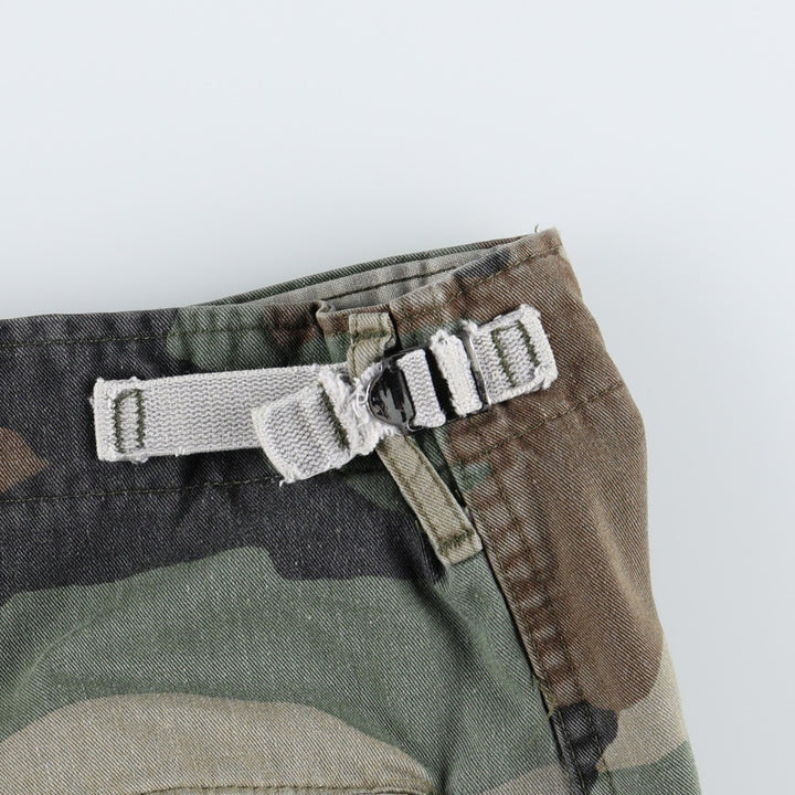 US military camouflage pattern woodland camo military cargo pants combat pants men's size W36 equivalent unclear Khaki type Vintage Second Hand