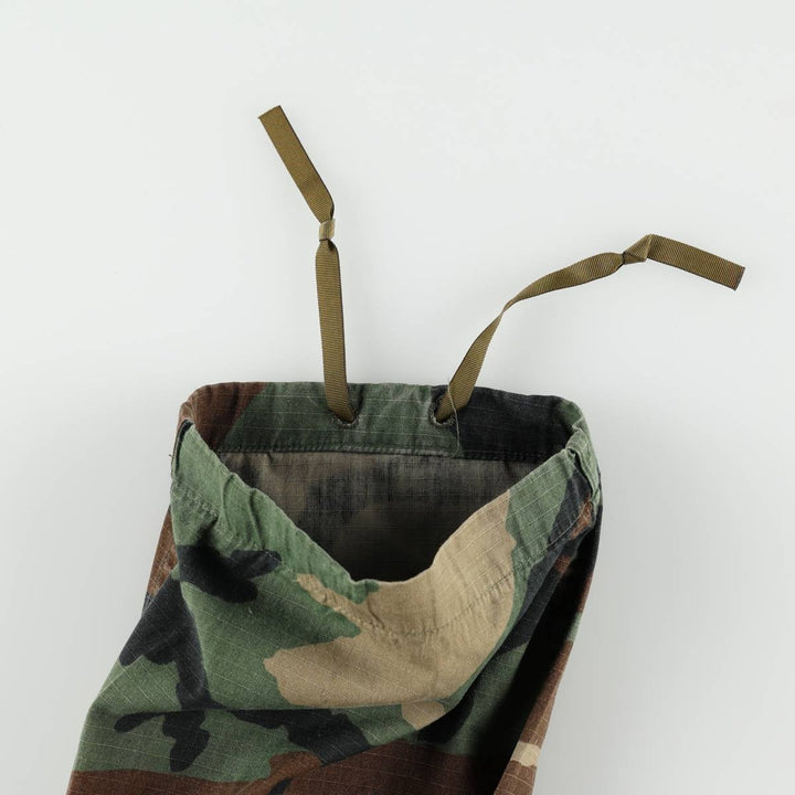 1980'S US Military Issue Camouflage Pattern Ripstop Military Cargo Pants, Medium-Regular, Men's W34 (approx.), Vintage cotton Khaki type Vintage Second Hand