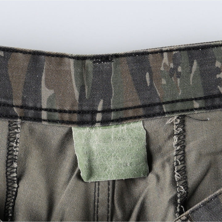 ROTHCO (civilian brand) camouflage pattern tiger stripe camo military cargo pants, men's size W37 (approx.) cotton Khaki type Vintage Second Hand