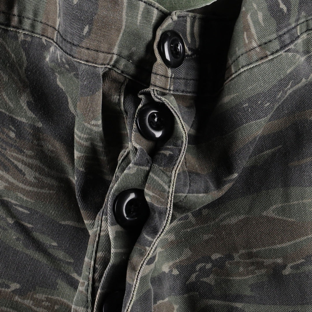 ROTHCO (civilian brand) camouflage pattern tiger stripe camo military cargo pants, men's size W37 (approx.) cotton Khaki type Vintage Second Hand