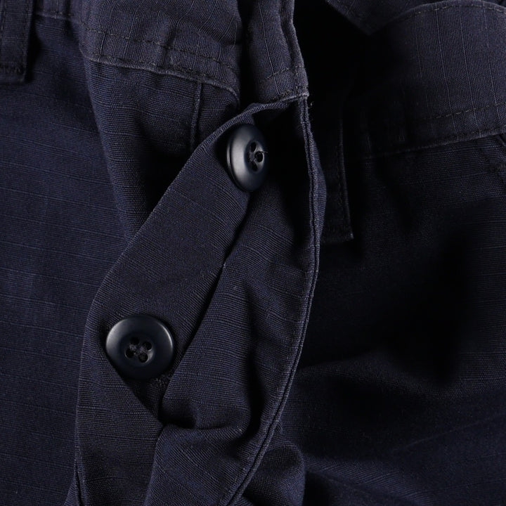 Genuine US military surplus ripstop military cargo pants, medium-long, men's size W34 equivalent. Nylon navy blue type Vintage Second Hand