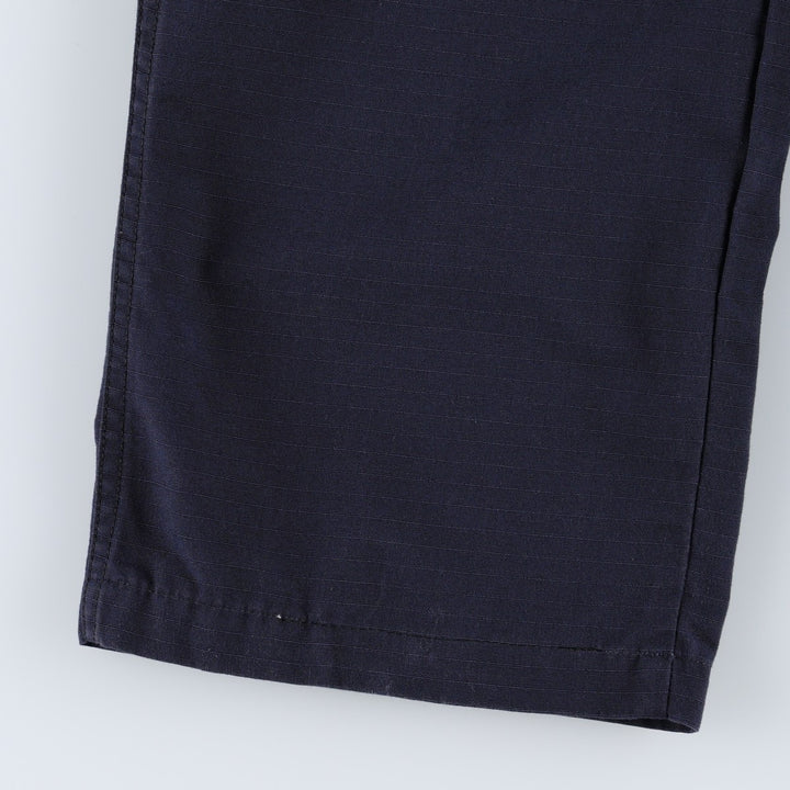 Genuine US military surplus ripstop military cargo pants, medium-long, men's size W34 equivalent. Nylon navy blue type Vintage Second Hand