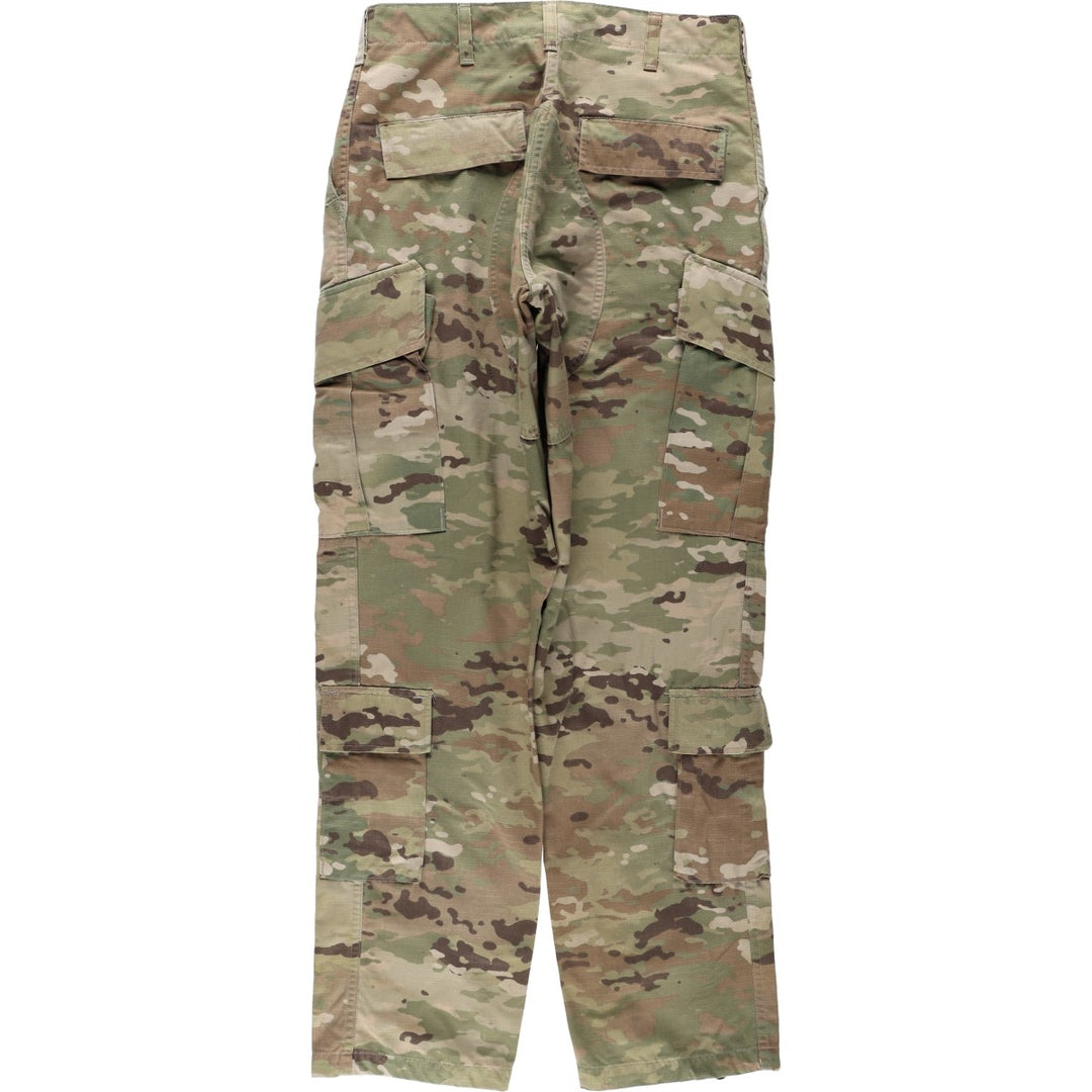 Genuine US military surplus Multicam camouflage pattern ripstop military cargo pants/combat pants, made in the USA, men's size W31 equivalent. Nylon Khaki type Vintage Second Hand