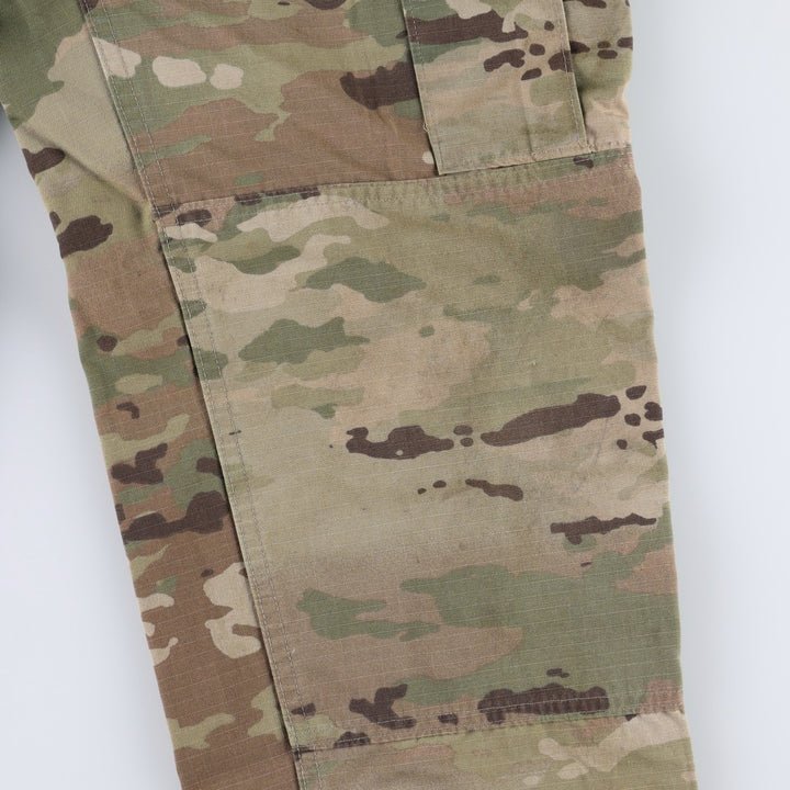 Genuine US military surplus Multicam camouflage pattern ripstop military cargo pants/combat pants, made in the USA, men's size W31 equivalent. Nylon Khaki type Vintage Second Hand