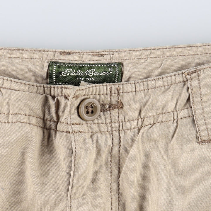 Civilian Eddie Bauer 3-Way Military Cargo Pants, Men's W35 (approx.) cotton Khaki type beige Vintage Second Hand