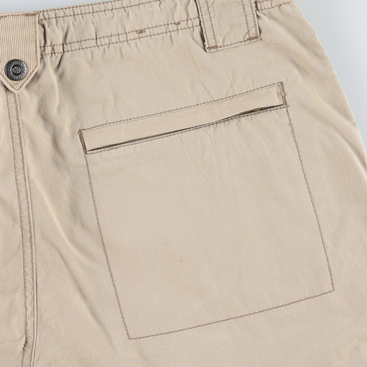 Civilian Eddie Bauer 3-Way Military Cargo Pants, Men's W35 (approx.) cotton Khaki type beige Vintage Second Hand