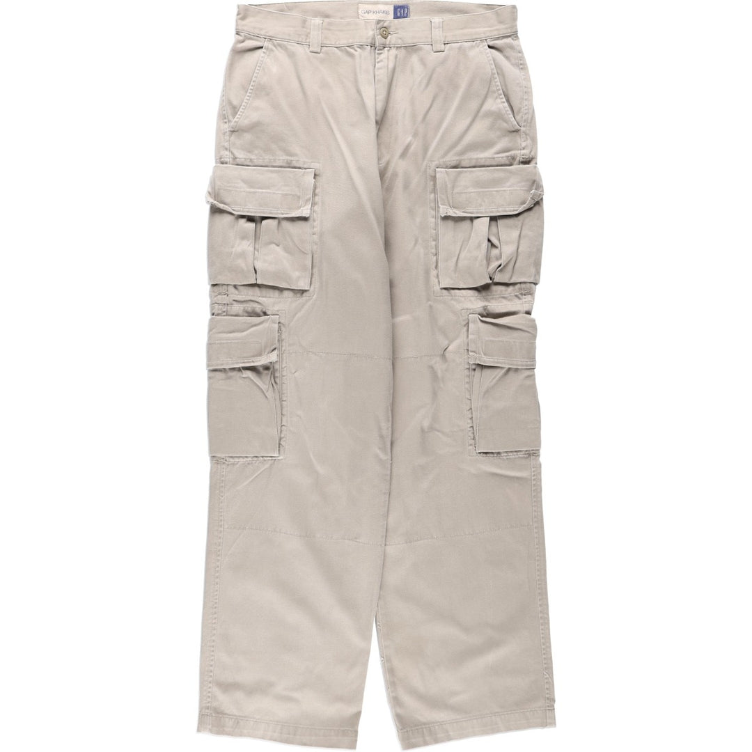 90'S Civilian GAP GAP KHAKIS Old GAP Military Cargo Pants Men's W33 (approx.) Vintage cotton Beige type Vintage Second Hand
